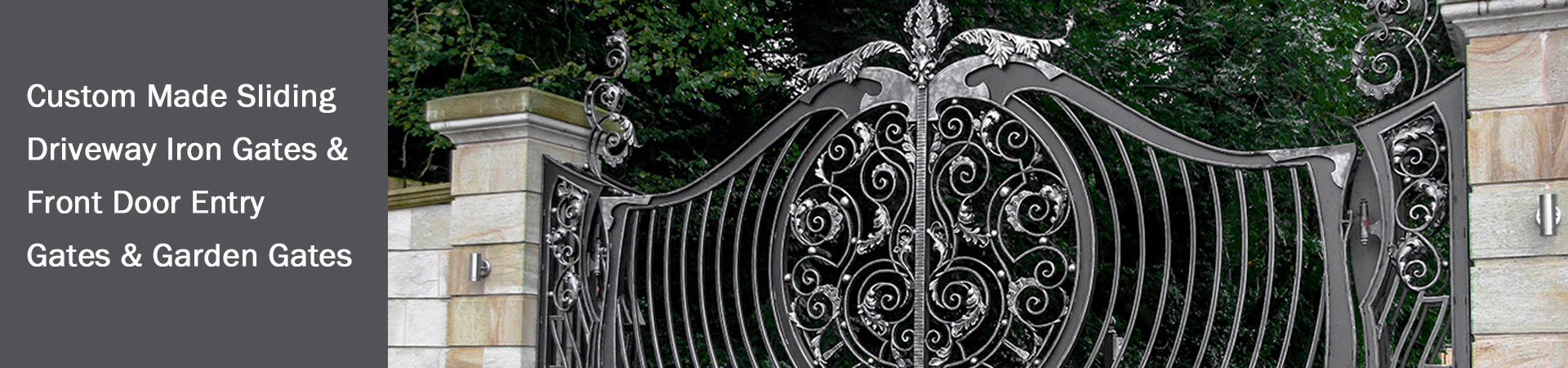 large iron gates wrought iron decor for sale